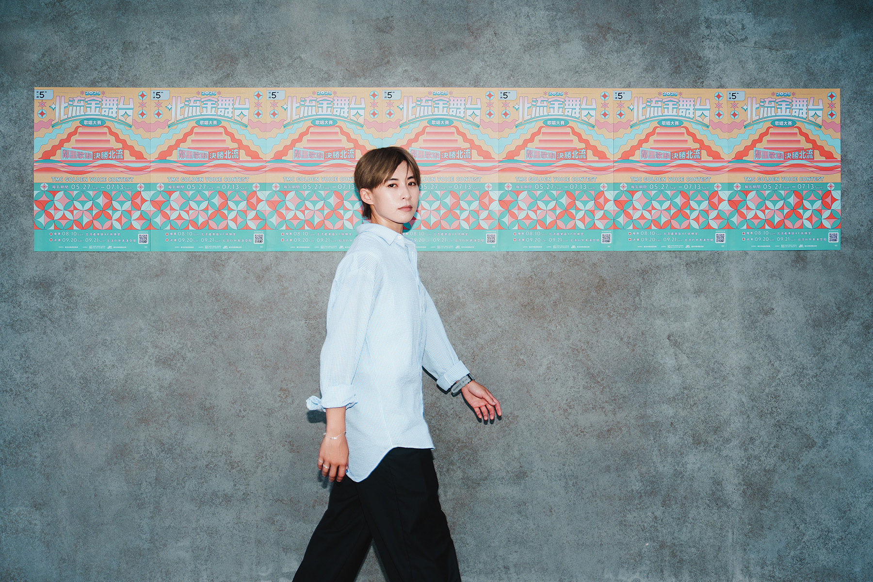 盡情在舞台上演出，展現個人魅力，是王彙筑參與大小歌唱大賽後的心得