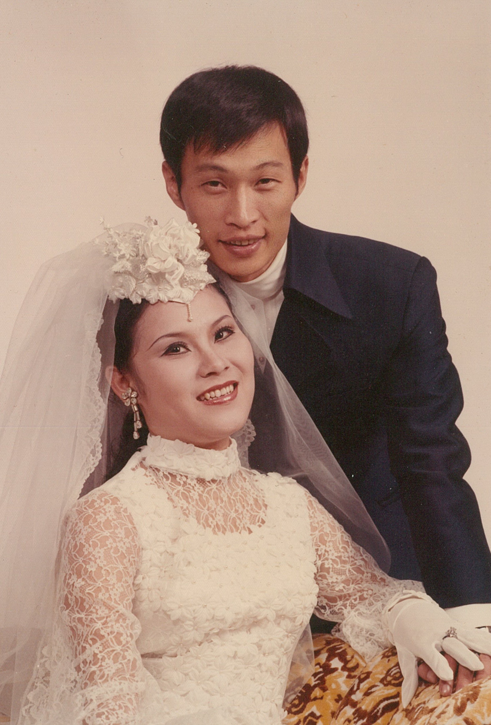 紀利男與上官萍在臺北補拍婚紗照